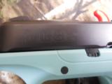 RUGER
LCPs
9-MM,
TURQUOISE CERAKOTE,
TALO,
#03262,
3.12" BARREL,
7+1 ROUND
MAGAZINE, 3-DOT ADJUSTABL
SIGHTS,
FACTORY
NEW
IN
BOX. - 4 of 24