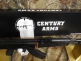 AK-47
CENTURY
ARMS,
RAS47S,
ALL
BLACK,
7.62 X 39,
30
ROUND
MAGAZINE,
ADJUSTABLE
SIGHTS,
100 %
AMERICAN
MADE,
FACTORY
NEW
IN
BOX
- 6 of 26
