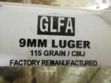 9 - MM
AMMO,
GREAT
LAKES, 115
GRAIN / COPPER
METAL JACKET, REMANUFACTURED, GREAT
PRACTICE
AMMO, - 4 of 17