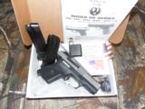 Ruger # 3313, SR9C Compact,
Double 9mm Luger,
3.4" BARREL,
1-10+1 & 1- 17+1
RD.
MAGS,
Black Polymer Grip Stainless Steel
FACTORY
NEW
IN
- 1 of 25