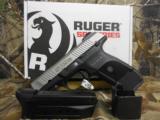 Ruger # 3313, SR9C Compact,
Double 9mm Luger,
3.4" BARREL,
1-10+1 & 1- 17+1
RD.
MAGS,
Black Polymer Grip Stainless Steel
FACTORY
NEW
IN
- 3 of 25