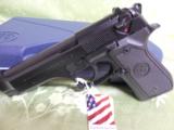 BERETTA
M-9,
4.9" BARREL,
3 - 15
ROUND
MAGAZINES,
3- DOT
CONFIGURATION
SIGHTS,
AMBIDEXTROUS
SAFETY,
FACTORY
NEW
IN
BOX - 10 of 18