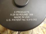 X-PRODUCTS
X-25,
50
ROUND
DRUM
FOR
308
CAL
FACTORY
NEW
IN
BIX
- 6 of 25
