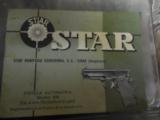 CI STAR,
BM PISTOL 9MM LUGER,
2-8 RD MAG. GOOD CONDITION,
WITH
ORIGINAL
CASE,
MANUAL
&
CLEANING
ROD..
- 3 of 24