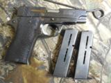 CI STAR,
BM PISTOL 9MM LUGER,
2-8 RD MAG. GOOD CONDITION,
WITH
ORIGINAL
CASE,
MANUAL
&
CLEANING
ROD..
- 4 of 24