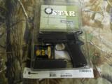 CI STAR,
BM PISTOL 9MM LUGER,
2-8 RD MAG. GOOD CONDITION,
WITH
ORIGINAL
CASE,
MANUAL
&
CLEANING
ROD..
- 1 of 24