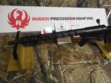 RUGER
PRECISION
RIMFIRE
.22 LR, 18" BARREL THREADED
MATTE,
15-SHOT,
BOLT
ACTION, PICATINNY SCOPE BASE,
FACTORY
NEW
IN
BOX!!!!!!!! - 15 of 25