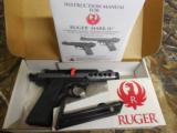 RUGER
MARK
IV, 22/45
LITE
22 L.R
#43918
4.4"
BARREL. BULL,
THREADED
DMD
GRAY
TWO
10
ROUND
MAGS,
ADJUSTABLE
SIGHTS,
- 2 of 22