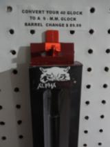 GLOCK
4.49 "
BARREL,
( ALPHA
WOLF # AW-229N ),
CAL.
9- M M,
FOR
GLOCKS
G-22 & G-31,
NEW
IN
BOX - 12 of 18