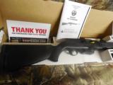 RUGER TACTICAL
Model PC
9-MM
CARBINE,
features interchangeable magazine wells,
Ruger and Glock magazines. NEW
IN
BOX - 3 of 24