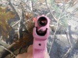 RUGER
LCP II,
WITH
VIRIDIAN
RED
LASER, &
CARRING
POUCH,
380
ACP,
PINK / BLACK
CUSTOM
CERAKOTING,
6+1
ROUND
MAGAZINE,
NEW
IN
BOX. - 12 of 20