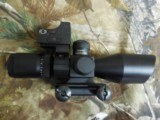 OPTIC
EXPLORE,
TWO
SCOPES
IN
ONE,
BIG
BORE
RIFLESCOPE,
RED, GREEN,
2.5-10X40 MM,
BALLISTIC
KNOB
100 TO
500 YARDS. +
MICRO
DOT SIGHT - 6 of 15