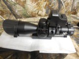OPTIC
EXPLORE,
TWO
SCOPES
IN
ONE,
BIG
BORE
RIFLESCOPE,
RED, GREEN,
2.5-10X40 MM,
BALLISTIC
KNOB
100 TO
500 YARDS. +
MICRO
DOT SIGHT - 2 of 15
