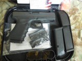 GLOCK
G-23,
GEN - 4,
40 S&W
PREOWNED,
LIKE
NEW
CONDITION,
3 - 13
ROUND
MAGAZINES,
NIGHT
SIGHTS,
HARD
PLASTIC
CASE - 1 of 21