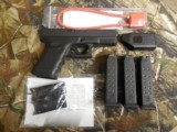 GLOCK
G-23,
GEN - 4,
40 S&W
PREOWNED,
LIKE
NEW
CONDITION,
3 - 13
ROUND
MAGAZINES,
NIGHT
SIGHTS,
HARD
PLASTIC
CASE - 6 of 21