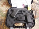 GLOCK
G-27
GENERATION - 3,
WHITE
SIGHTS,
PRE
OWNED,
3.5"
BARREL, 1-11 & 1-9
ROUND
MAGAZINE,
AND
GLOCK
PLASTIC
HARD
CASE. WITH
M - 2 of 18