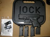 GLOCK
G- 26,
GENERATION
4,
FS,
9-MM,
WHITE
OUTLINE
SIGHTS,
3 -10+1 - ROUND
MAGAZINES,
INTERCHANGABLE BACKSTRAPS,
FACTORY
NEW
IN
BOX - 10 of 21