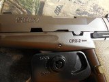SCCY,
CPX-2,
9-MM,
BROWN / TAN, PRE OWNED, EXCCELLENT COND., COMES
WITH THREE TEN
ROUNDS
MAGAZINES,
FACTORY
BOX
&
ALL
PAPER
WORK !!!! - 5 of 17