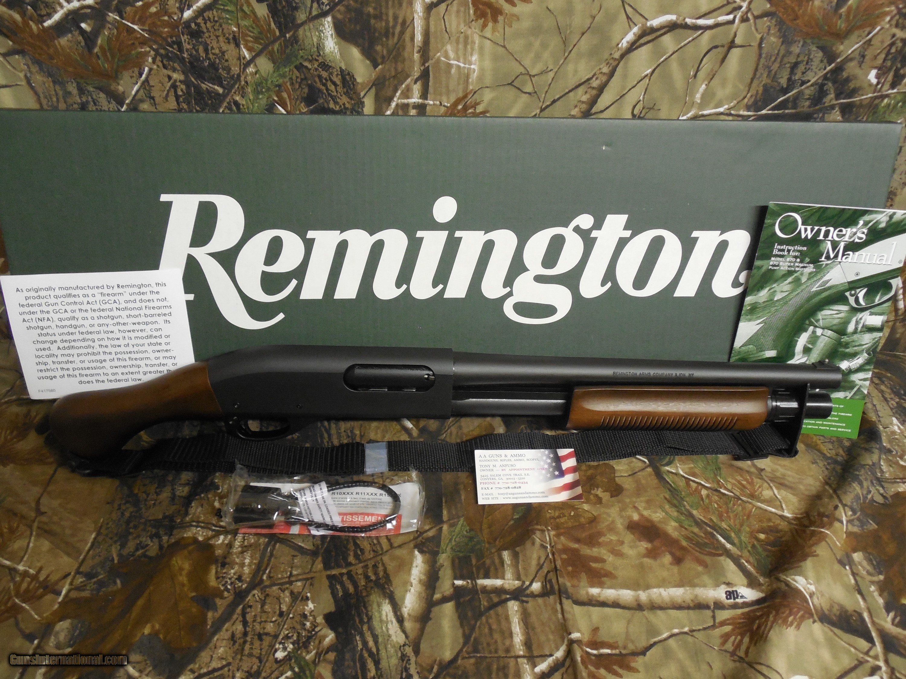 Remington 870,TAC-14,wood,12 gauge,14"Barrel 6 - shot pump shotgun,max...