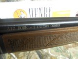 Henry
# H018410,
Shotgun,
Lever
Action, 410
Gauge, 24"
Barrel, 2.5"
Shells,
Walnut Stock,
,
FACTORY
NEW
IN
BOX - 10 of 20