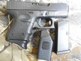 GLOCK
G-27
GENERATION - 3, NIGHT
SIGHTS,
PRE
OWNED, ALMOST
NEW
GREAT,
3.5"
BARREL, 2 - 9 + 1
ROUND
MAGAZINES,
AND
GLOCK
HARD
CAS - 5 of 19