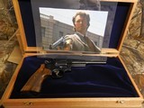 SMITH & WESSON,
DIRTY
HARRY,
MODLE
29-10,
44
MAGNUM,
COCOBOLO WOOD
GRIPS,
6.5"
BARREL ,COMES
WITH Wooden Display Case,
FACTORY
NEW I - 8 of 25