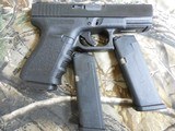GLOCK
G-23,
GEN - 3,
40 S&W
PREOWNED,
EXCELLENT
CONDITION,
ALMOST
NEW, 3 - 13
ROUND
MAGAZINES,
NIGHT SIGHTS,
HARD
CASE - 7 of 26