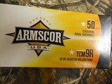 22 TCM9R
ARMSCOR,
39 GRAIN,
JACKETED
HOLLOW
POINT,
BRASS
CASS, - 2 of 13