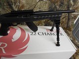RUGER
CHARGER,
22 L.R.,
#04923,
10"
BARREL,
OPTIC
READY,
COMES
WITH
BI-POD,
15-SHOT MAG,
BLACK POLYMER, THREADED BARREL, NEW IN BOX - 13 of 26