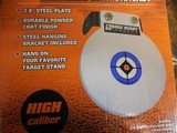 TARGETS
RANGE
READY,
8"
ROUND
STEEL
PLATE
WITH
BRACKET,
3/8"
STEEL
PLATE,
HANGING
STEEL
BRACKET
INCLUDED,
NEW
IN
BOX - 9 of 16