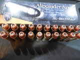 50
BEOWULF,
ALEXANDER
AMMO,
350 GRAIN
XTP-JHP,
20
ROUND
BOXES,
NEW
IN
BOX. - 7 of 15