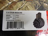 X-PRODUCTS,
X-14,
50
ROUND
DRUM
FOR
M1-A / M-14,
308 / 7.62X51
NATO. ALALUMINUM ,
BLACK,
FACTORY
NEW
IN
BOX - 1 of 15