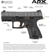Beretta USA, JAXC420, APX Compact, 40 (S&W)
Double
Action,
3.7" Barrel,
2-10+1 MAGS,
Black
Interchangeable
Bac - 3 of 10