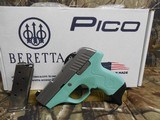 BERETTA PICO . 380 ACP,
FRONT
NIGHT
SIGHT,
INOX / RE BLUE
POLYMER, 2-6+1 RD. MAGS,
XS SIGHTS BIG DOT FRONT NIGHT SIGHT WITH MATCHING REAR SIGHT. - 3 of 21