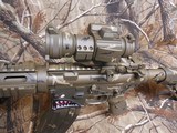 AR-15CUSTOMP.S.A. 223/5.56 NATO,MILITARY COMOUFLAGE, RED/GREEN SCOPE, BAYONET, 10.5" BARROL +5"MUZZAY BREAK, SLIDEING STOCK, BI-POD, - 9 of 26