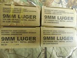 9-MM,
Remington
Ammunition, B9MM3, 9-MM
Luger
115 GR., 1145 FPS, Full
Metal
Jacket
50 ROUND
BOXES,
Military / Law
Enforcement
Division. - 2 of 14