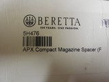 BERETTA SPACER
FOR
APX
COMPACT MAGAZINES
( TO CLOSE UP SPACE BETWEEN END OF GUN & BOTTOM OF MAGAZINE ON 15 RD. MAGS ) - 3 of 12