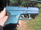 GLOCK G-30, 45 ACP,
COMPACT,
GEN-3,
NIGHT
SIGHTS,
2 -10
ROUND
MAGAZINES,
ALMOST
NEW,
JUST
CUSTOM CERAKOTED
IN
BLUE / GREEN
SCORPION - 4 of 23