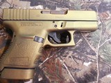 GLOCK G-30, 45 ACP,
COMPACT,
GEN-3,
NIGHT
SIGHTS,
2 -10
ROUND
MAGAZINES,
ALMOST
NEW,
JUST
CUSTOM CERAKOTED
IN
GREEN / GOLD
SCORPION - 5 of 23