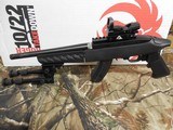 RUGER
CHARGER
TACKDOWN,
22 L.R.,
WITH
RED/GREEN
SCOPE,
15
ROUND
MAGAZINE,
BI-POD,
CARRING
CASE,
FACTORY
NEW
IN
BOX - 8 of 24