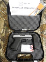 GLOCK
G-43X,
NIGHT
SIGHTS,
2- 10 + 1
ROUND
MAGAZINES,
SILVER
SLIDE,
BLACK
FRAME,
PX435SL701,
FACTORY
NEW
IN
BOX .. - 1 of 20
