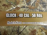 GLOCK
40-S&W,
50
ROUND
DRUM,
FITS
GLOCK
G-22,
G-23,
G-35
THIS MAGAZINE FITS DOUBLE STACK MAGAZINE,
FACTORY
NEW
IN
BOX - 3 of 18