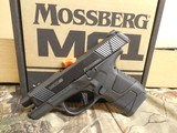 MOSSBERG
MC1S,
9-MM,
PISTOL,
COMPACT,
WITH
MANUAL SAFETY,
2-7 ROUND
MAGAZINES,
3.4"
BARREL,
COMBACT
SIGHTS,
FACTORY
NEW
IN
BOX. - 5 of 21