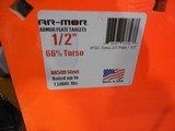 STEEL
TORSO
TARGET,
AR-MOR
AR500
66%
IPSC
TORSO
TARGET
1/2" THICK
STEEL
ORANGE, HANDLES ALL PISTOL HANDLES ALL RIFLE CALIBER UP TO 300 - 3 of 9