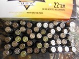 Armscor,
FAC
22TCM 1N 22 TCM, 40 GR,
Jacketed
Hollow
Point
50
ROUNDS
PER
BOX,
1,875
F.P.S.
Muzzle
Energy
312 ft lb - 6 of 16