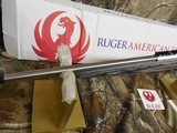 RUGER
AMERICAN
TARGET, # 08368,
22- MAGNUM,
BOLT ACTION,
STAINLESS
STEEL, W / SCOPE,
18"
BARREL,
9+1 ROUND MAGAZINE,
FACTORY
NEW
IN - 16 of 26