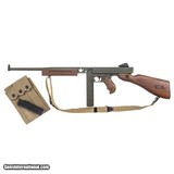 Thompson TM1C1 M1 Carbine Tanker Semi-Automatic 45 ACP 16.5" BARREL,1- 30 & 1-20 RD. MAGAZINE,Fixed Walnut STOCK OD Green Cerakote - 1 of 10