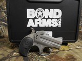DERRINGER,
BOND
ARMS
ROUGH N ROWDY,
9 - MM,
2.5" BARREL,
STAINLESS
STEEL,
RUBR
GRIP,
FACTORY
NEW
IN
BOX - 3 of 19