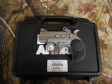 DERRINGER,
BOND
ARMS
ROUGH N ROWDY,
9 - MM,
2.5" BARREL,
STAINLESS
STEEL,
RUBR
GRIP,
FACTORY
NEW
IN
BOX - 13 of 19