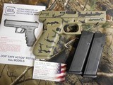 GLOCK
G-22
GEN.-4,
CUSTOM
CAMO,
ALMOST
NEW, ( SEE PIC. )
3 - 15
ROUND
MAGAZINES,
NIGHT
SIGHTS,
GLOCK
CASE & MANUAL,
GREAT
GLOCK - 5 of 21